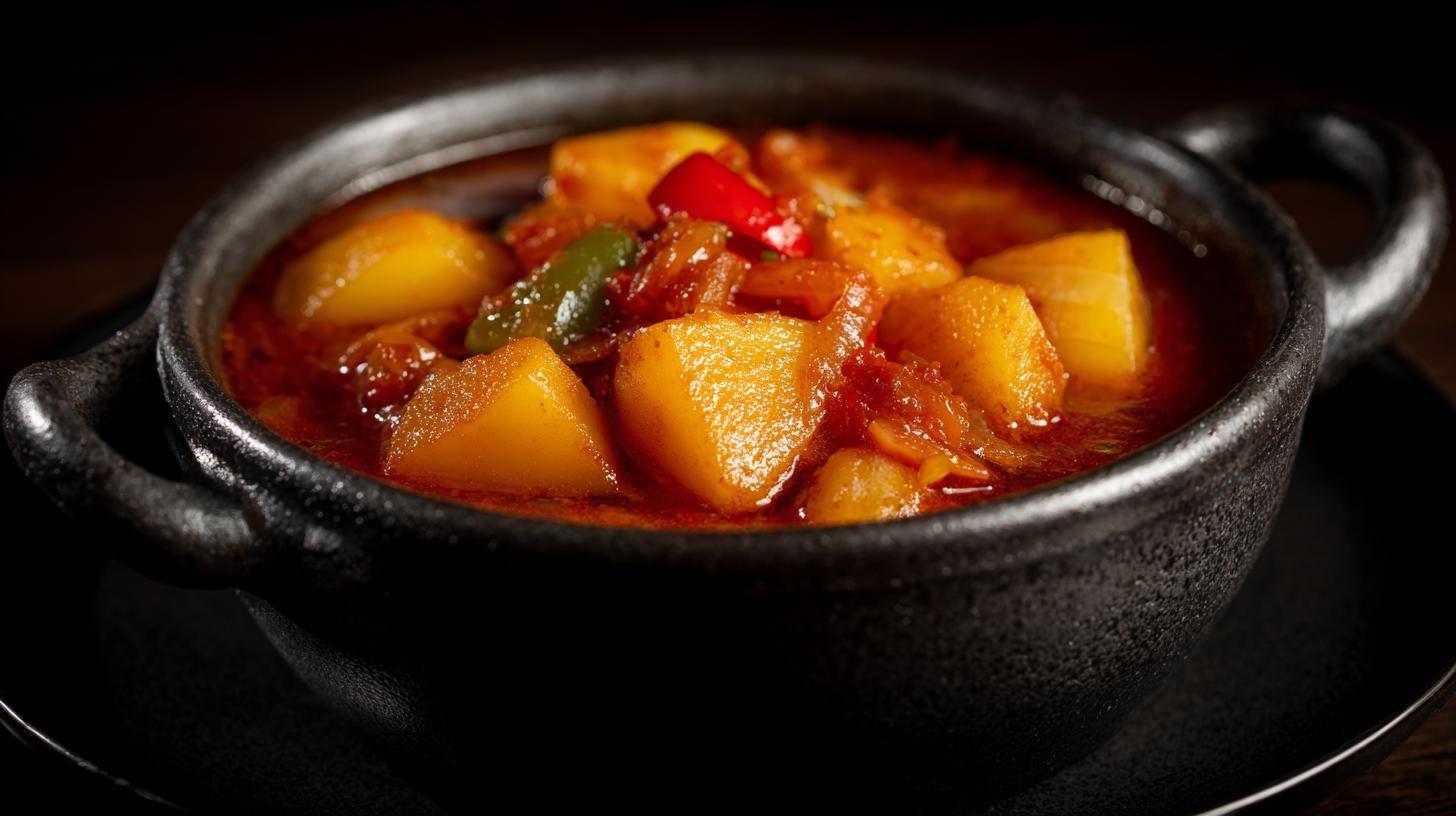 Bramborový guláš s cibulí a paprikou správným domácím způsobem