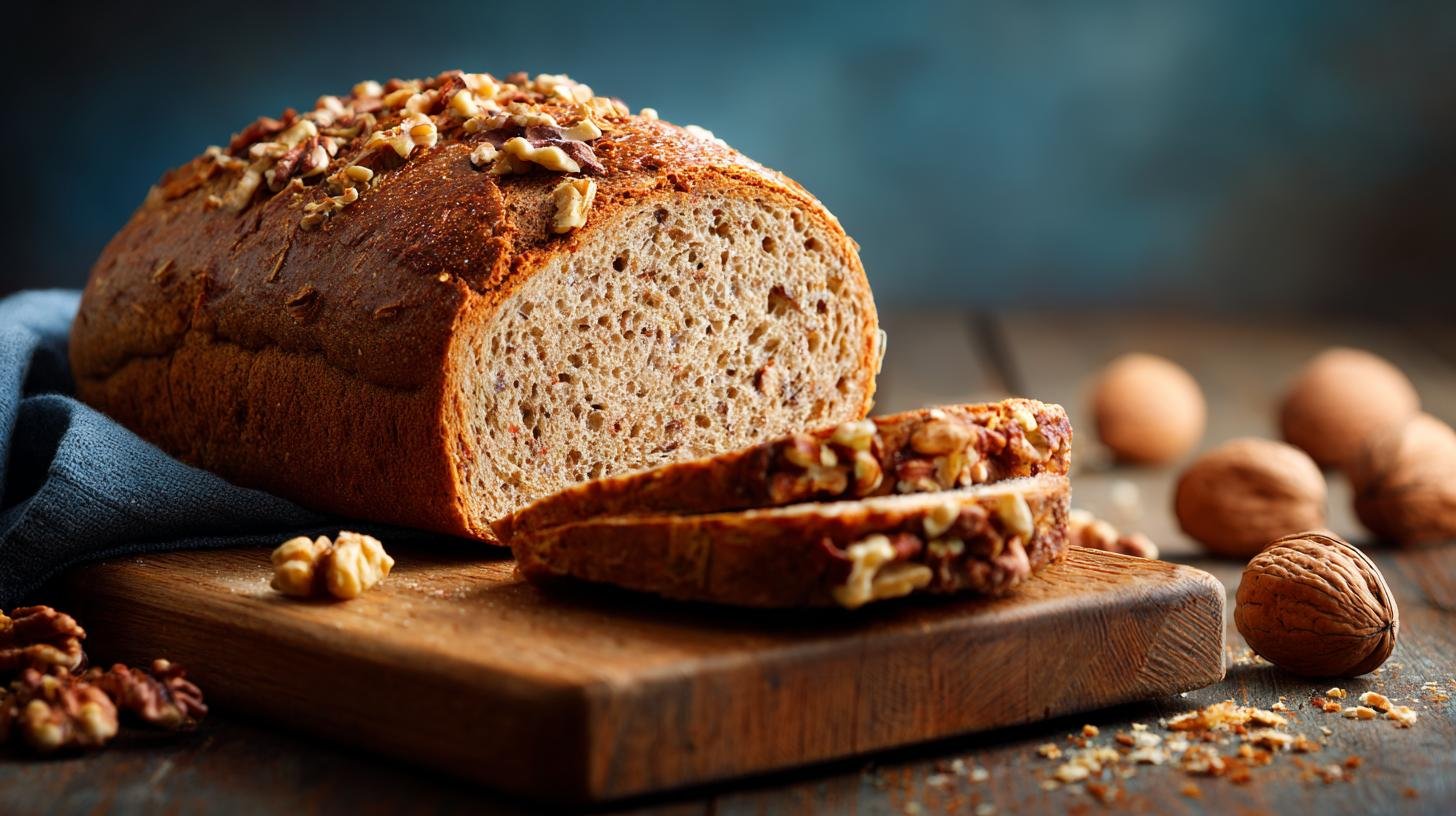Celozrnný chléb s ořechy – vláknina, která pomáhá trávení