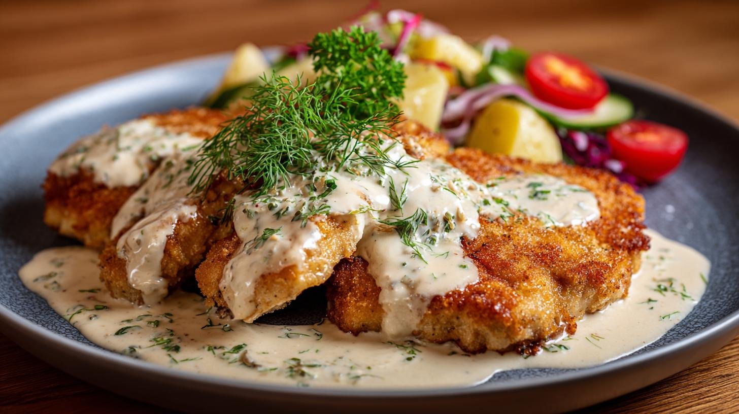 Rychlý kuřecí řízek se smetanovou omáčkou bez chyb. Ingredience a triky pro rychlost