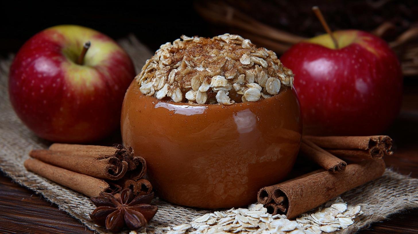 Nízkotučný dezert: pečené jablko, skořice, ovesné vločky. Proč to funguje