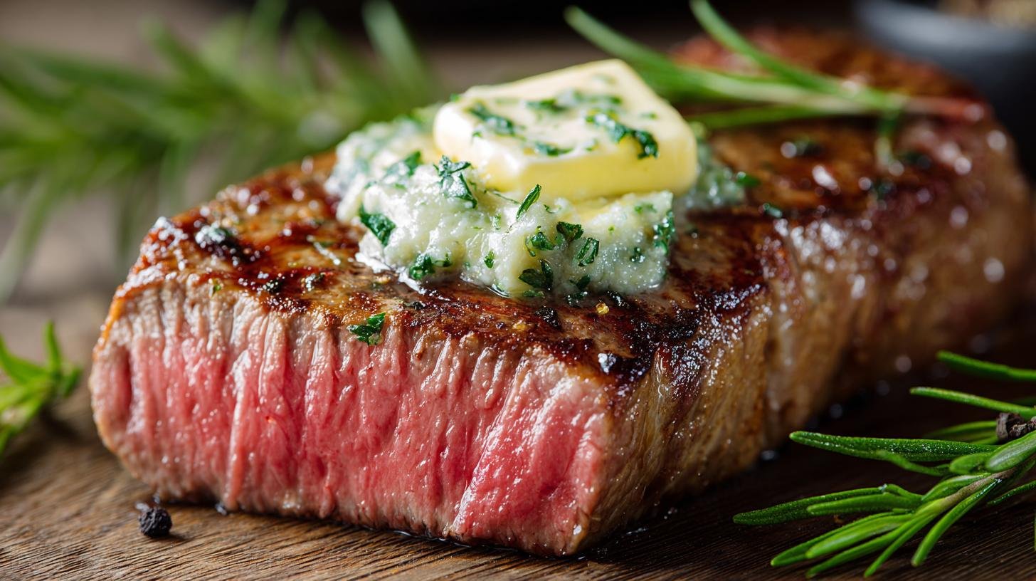Steak na másle a bylinkách – co dělá rozdíl mezi dobrým a skvělým. Rychlé tabulkové vodítko pro stupně propečení