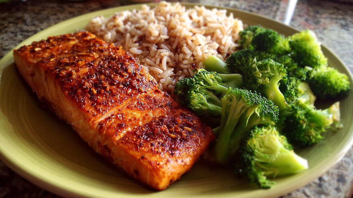 Večeře po tréninku: grilovaný losos, brokolice a celozrnná rýže pro regeneraci. Tipy pro úsporu času a peněz