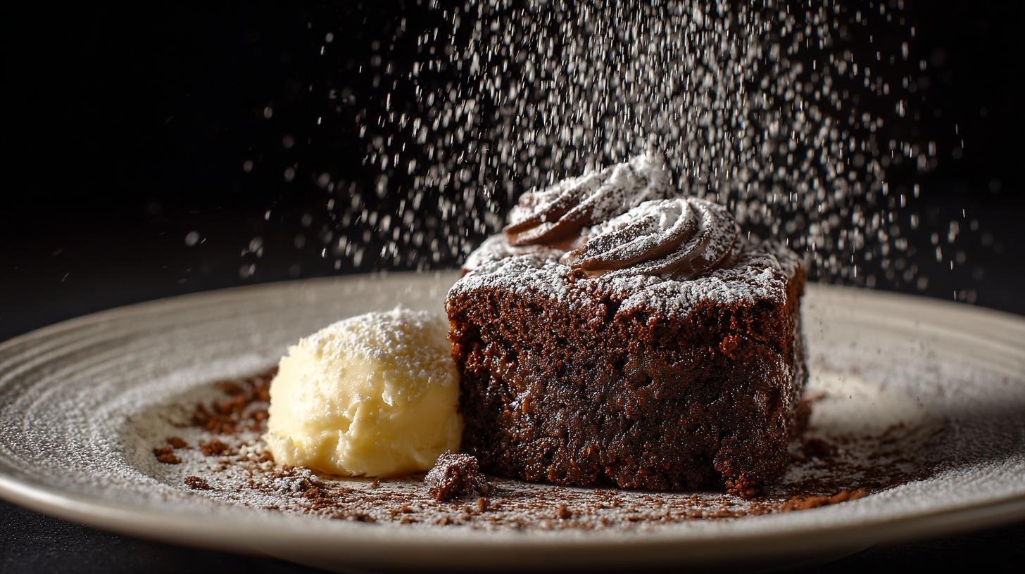 Čokoládový dort s máslem a kakaem správným způsobem. Dokončení a servírování