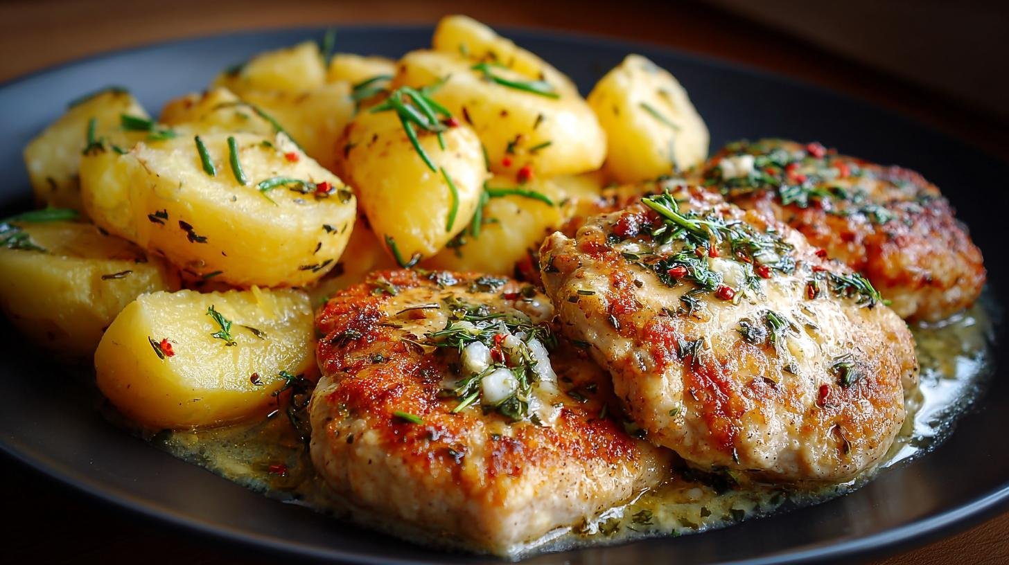 Kuřecí řízky s máslem a bramborami správnou cestou k šťavnatosti