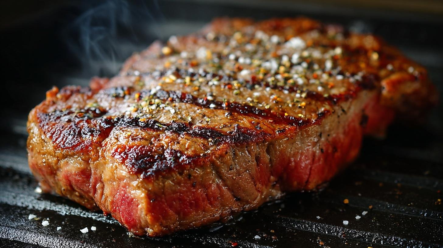 Hovězí steak na grilu: steak, sůl, pepř pro šťavnatost. Teploty, doba a technika grilování
