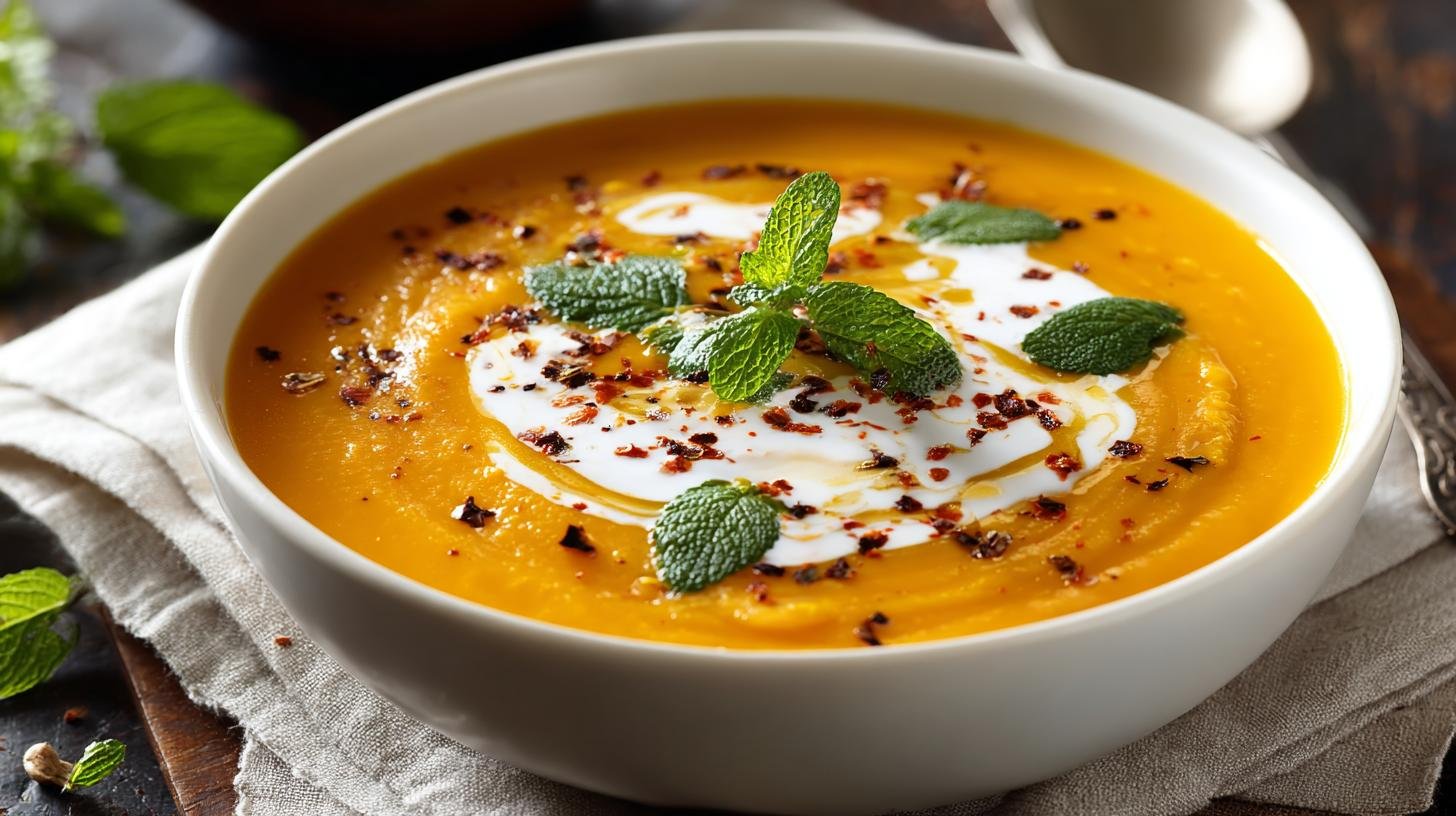 Krémová polévka z dýně a mrkve, která se povede vždy