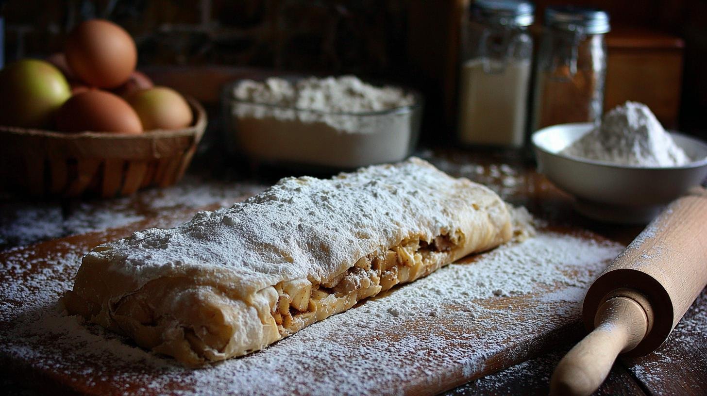 Domácí štrúdl s jablky a skořicí krok za krokem