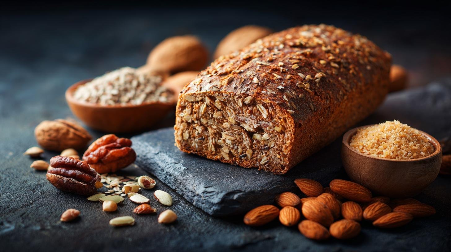 Celozrnný chléb s ořechy – vláknina, která pomáhá trávení. Proč vláknina z celozrnných zrn mění pravidla hry