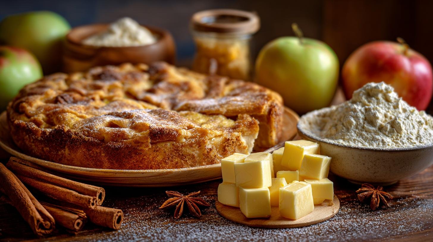 Jablečný koláč s máslem a skořicí, který provoní celý byt. Co budete potřebovat