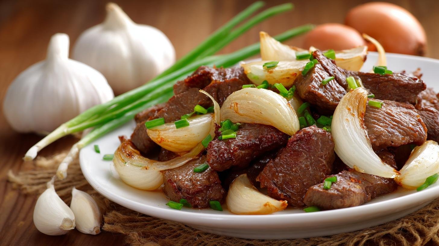 Hovězí na cibuli a česneku – tajemství měkkého masa 6 Hovězí na cibuli a česneku – tajemství měkkého masa