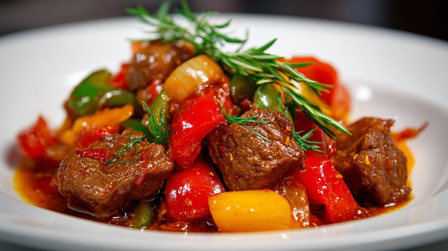 Hovězí guláš s paprikou a cibulí – jak ho zjemnit do restauranční úrovně. Výběr masa a příprava základu