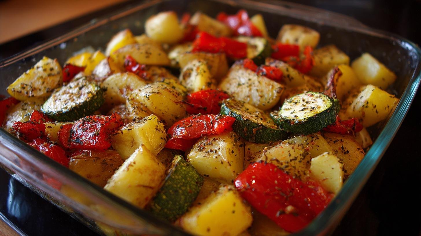 Pečená zelenina s bramborami, cuketou a paprikou v troubě. Tipy a triky pro lepší výsledek