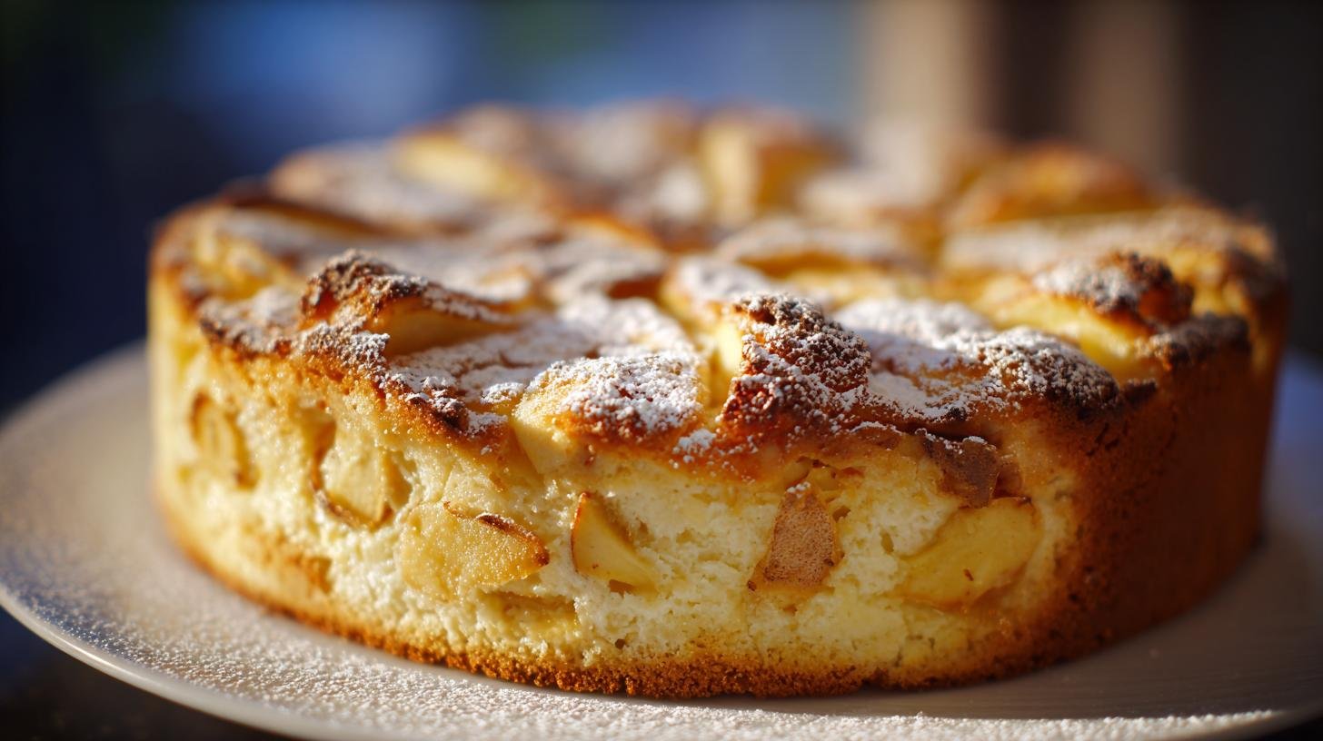 Rychlý koláč s moukou, tvarohem a jablky bez zbytečných chyb