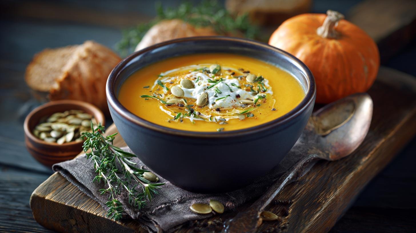 Krémová polévka z dýně a mrkve, která se povede vždy. Ingredience a malé triky pro spolehlivý výsledek