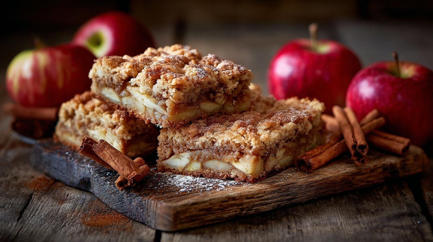Rychlé řezy s jablky, skořicí a máslem pro sladkou pauzu. Recept krok za krokem
