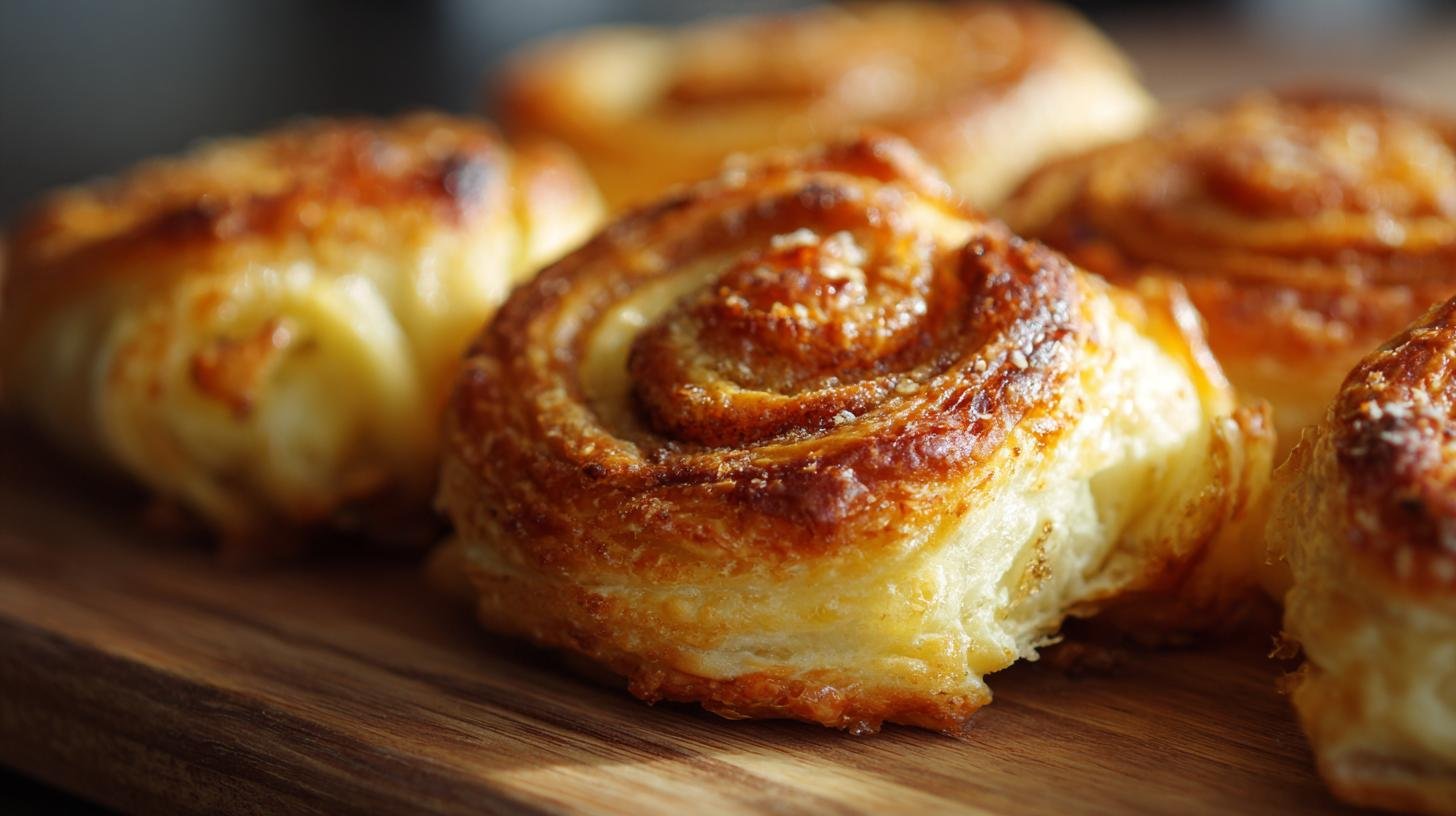 Snadné šneky z listového těsta a másla během pár minut