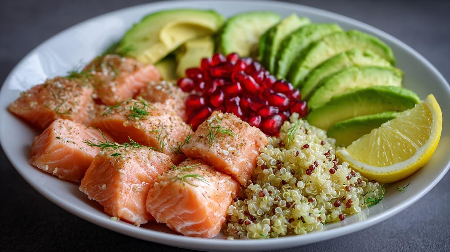 Quinoa, avokádo a losos – dokonalá kombinace pro zdravý oběd. Rychlý recept a úsporné tipy
