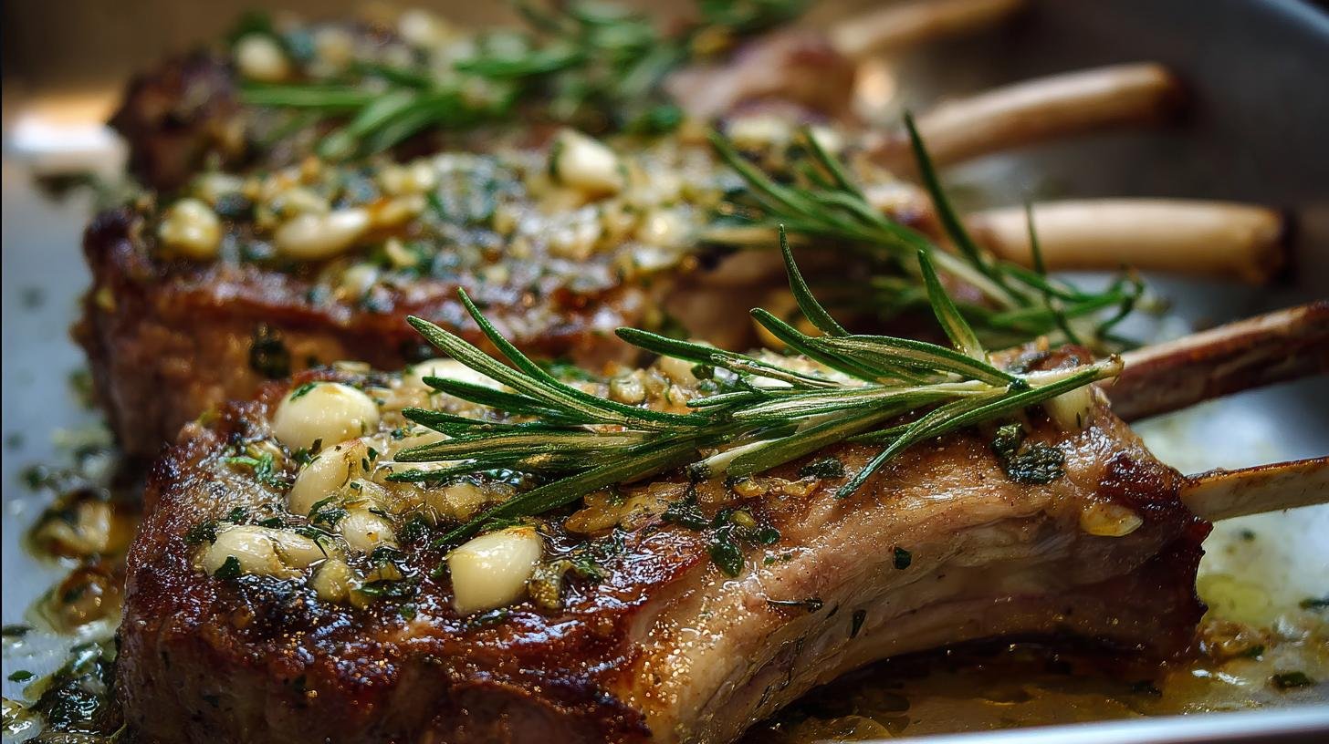 Jehněčí na bylinkách: jehněčí kotlety, rozmarýn a česnek v troubě 3 Jehněčí na bylinkách: jehněčí kotlety, rozmarýn a česnek v troubě