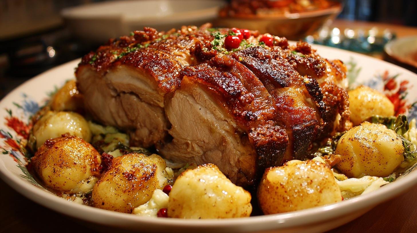 Domácí pečené vepřo s knedlíky a zelím za 30 minut