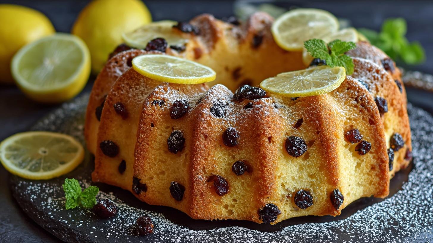 Tvarohová bábovka s rozinkami a citronem do každého dne