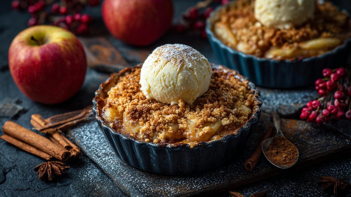 Jablečný crumble s máslem a skořicí jako podzimní jistota. Postup — rychle a spolehlivě