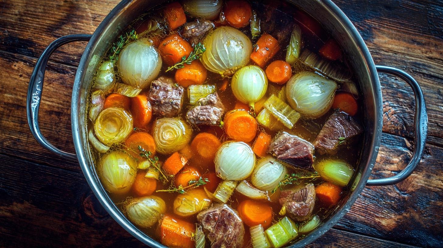 Proč někdy selže vývar z hovězího masa, cibule a mrkve. Nejčastější chyby a jak je poznat