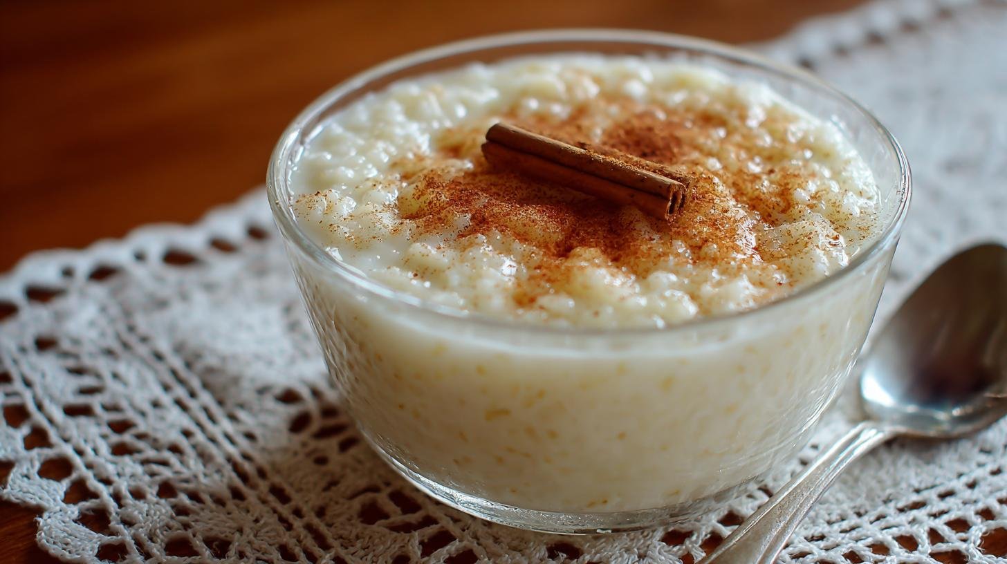 Rýžový pudink z mléka, vanilky a citronu bez hrudek. Krok za krokem: rychlý recept