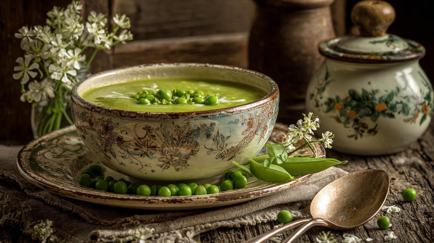 Hrachová polévka s brambory a majoránkou jako domácí klasika. Co budete potřebovat