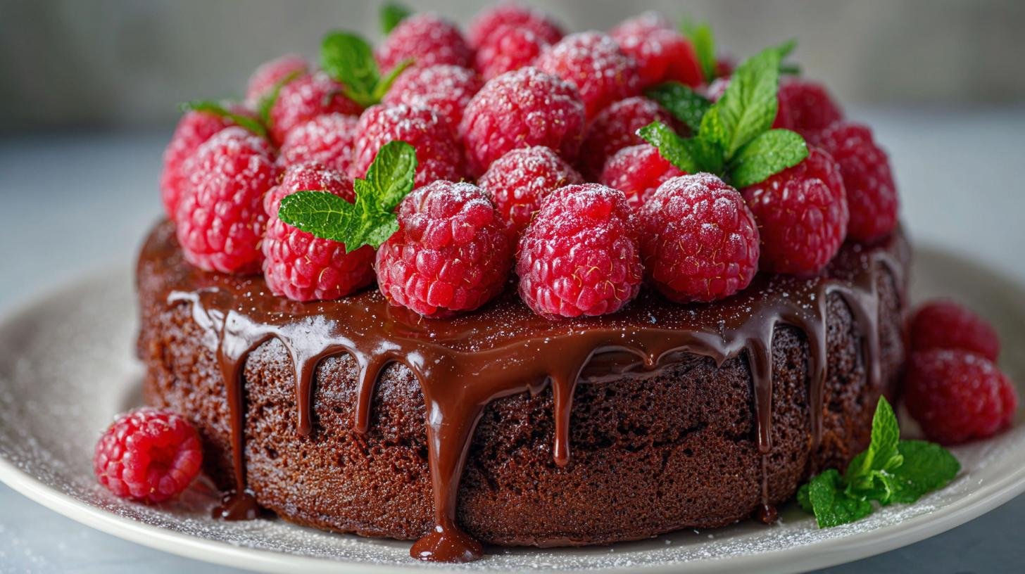Čokoládový dort s malinami – kombinace, která nikdy nezklame. Jak ho uchopit doma