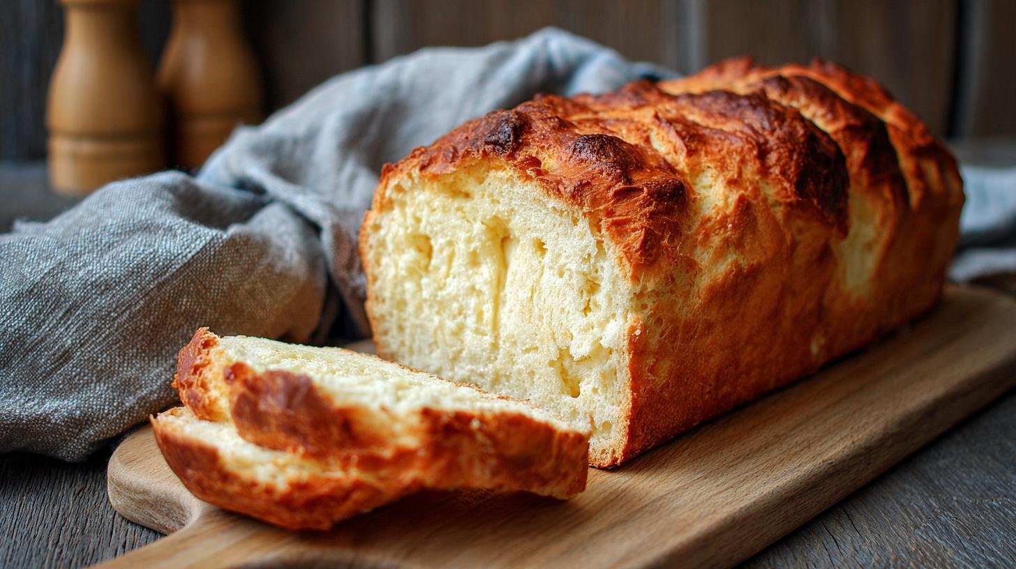 Rychlý recept na měkký domácí chleba s tvarohem