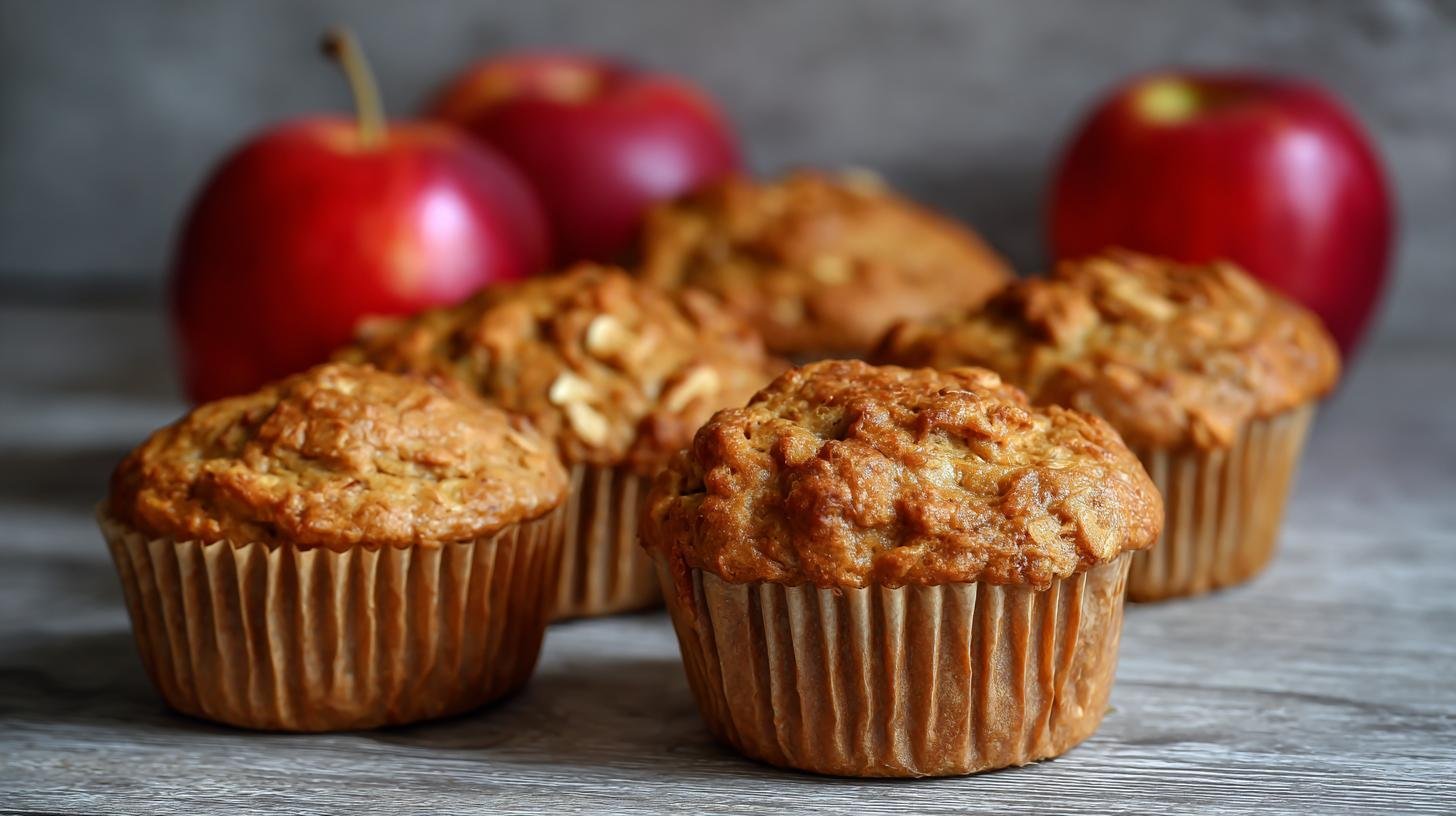 Zdravé muffiny s ovesnými vločkami a jablky bez námahy. Jednoduchý postup Zdravé muffiny s ovesnými vločkami a jablky bez námahy. Jednoduchý postup