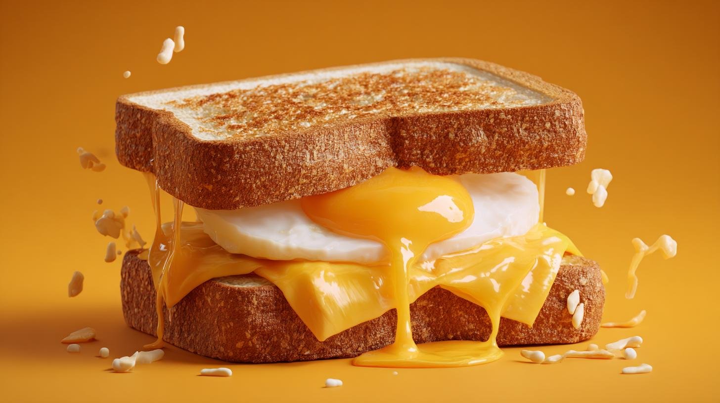 Mikrovlnka trik: vejce, sýr a toustový chléb bez špíny