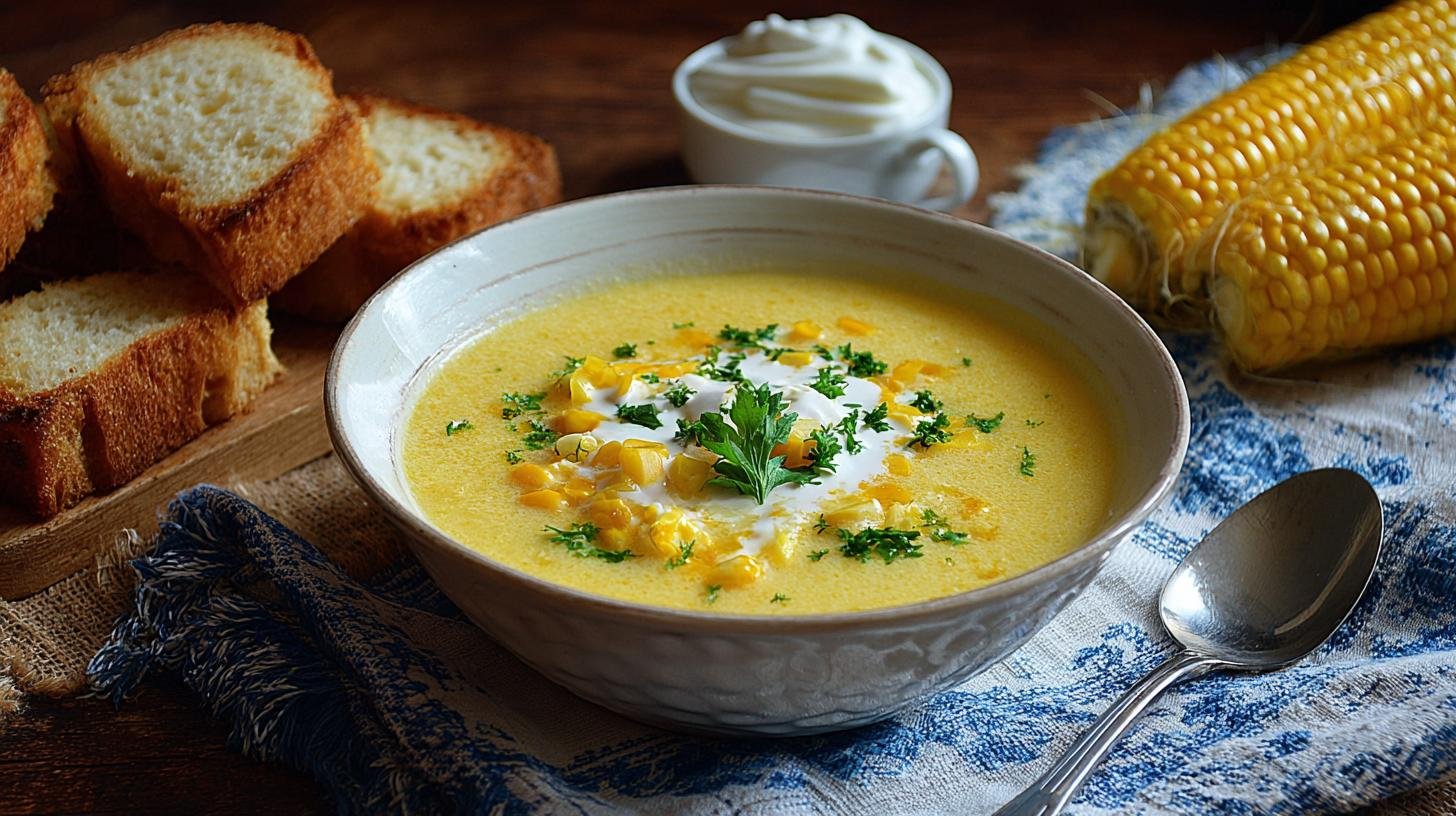 Kukuřičná polévka s máslem a smetanou, kterou děti milují. Tipy pro úsporu a malé tajné triky