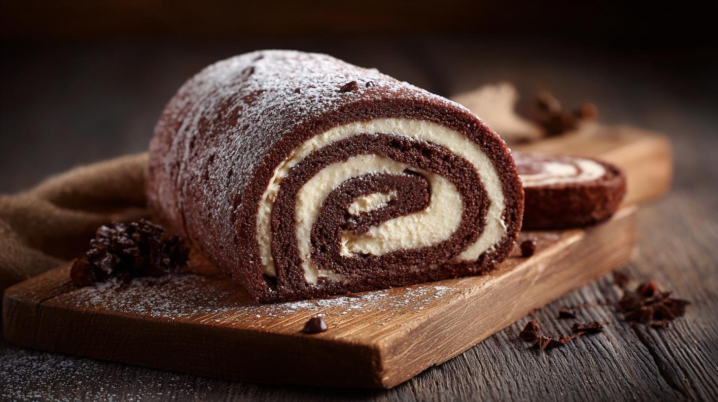 Čokoládové rolky s těstem, máslem a kakaem bez složité přípravy