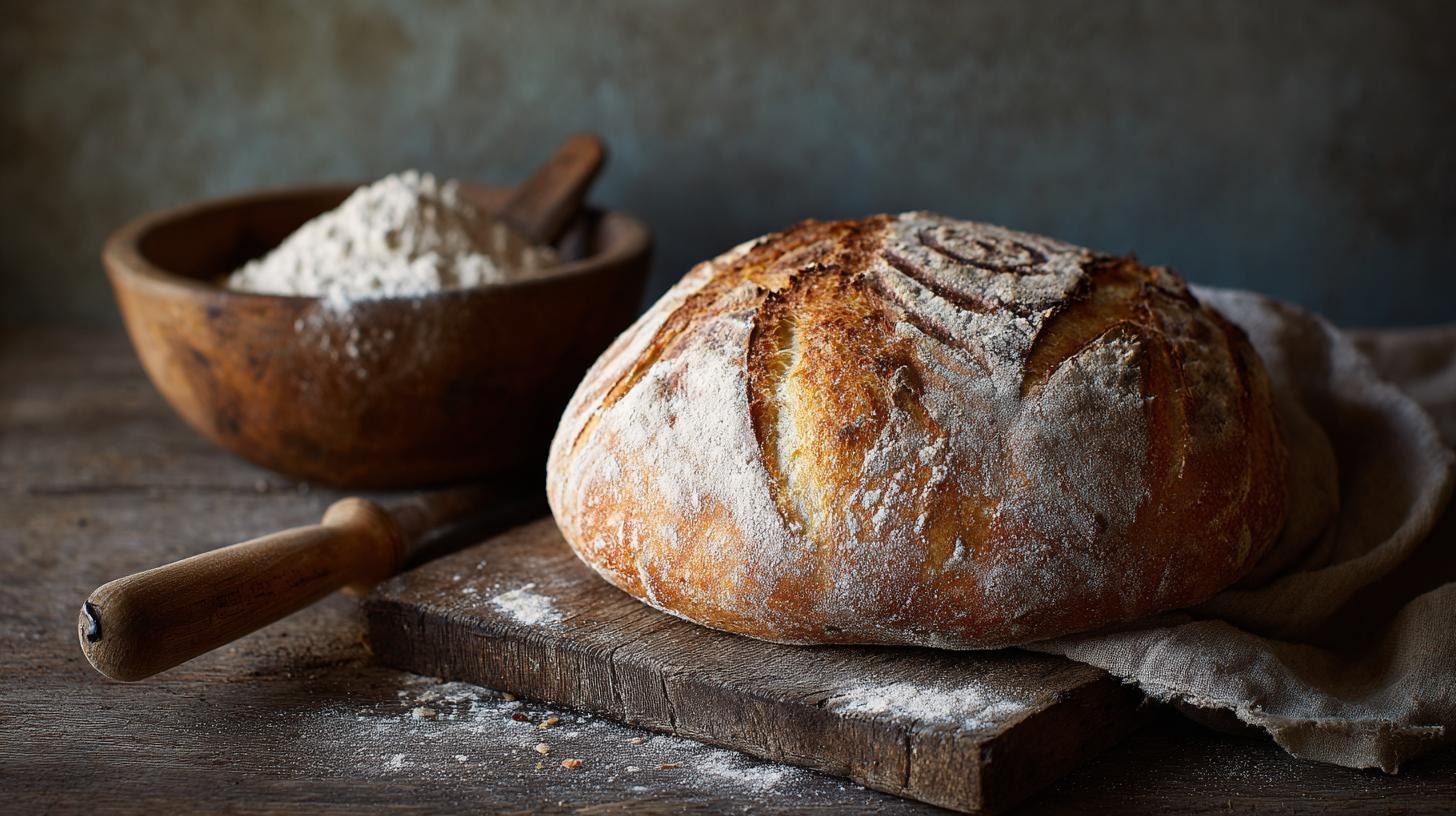 Klasický kvasový chléb: mouka, kvásek a dlouhé kynutí krok za krokem. Krok za krokem pečení — jednoduchý plán