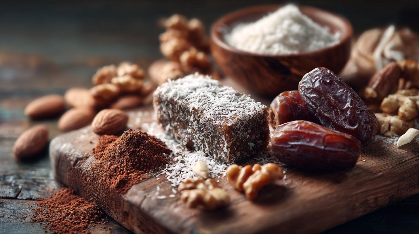 Raw dezert bez pečení: datle, ořechy, kakao a kokos