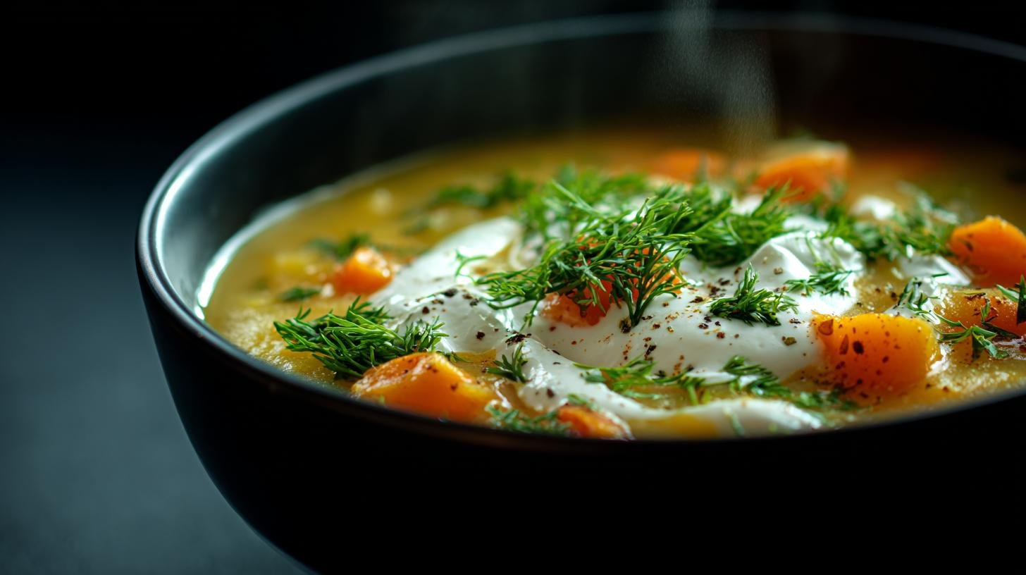 Bramborová polévka s mrkví a smetanou konečně bez chyb