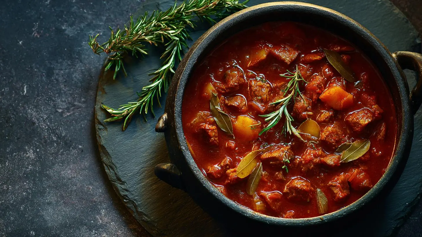 Guláš jako od babičky: jak dosáhnout správné hustoty a barvy