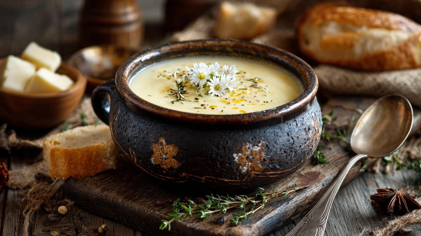 Krémová polévka z brambor, smetany a másla pro chladné večery. Tajné triky, které posunou chuť