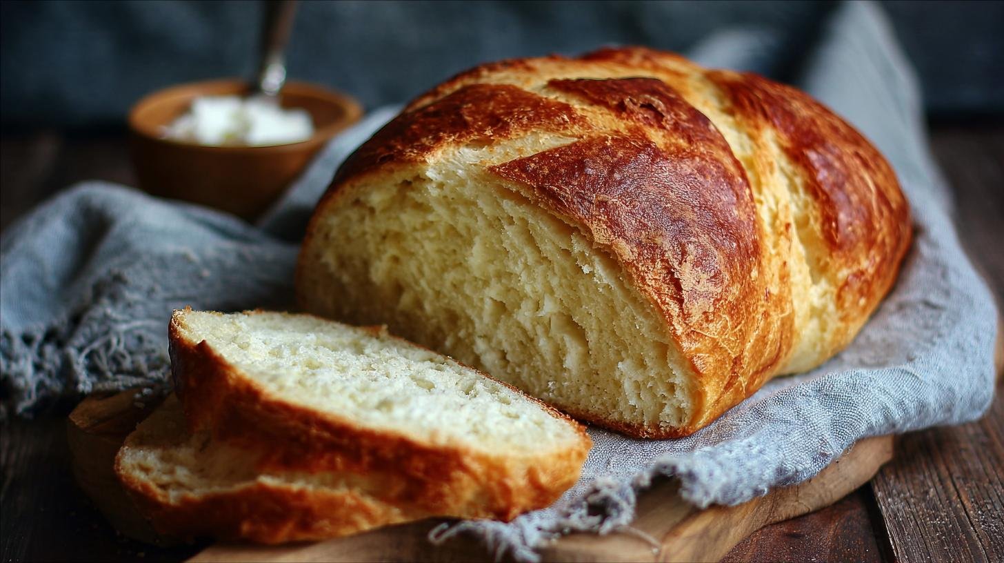 Rychlý recept na měkký domácí chleba s tvarohem. Postup krok za krokem