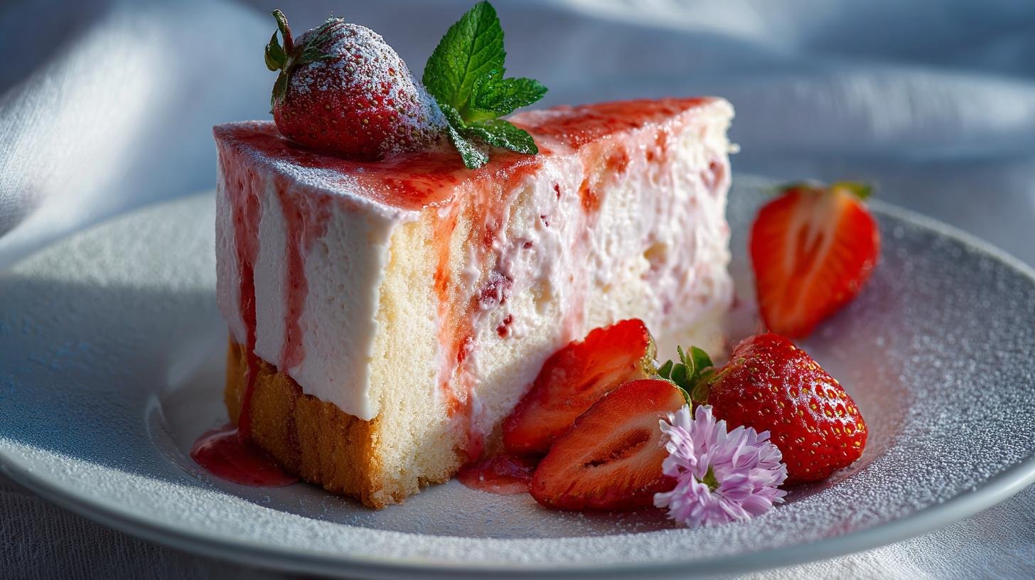 Jahodový koláč s tvarohem a vanilkou bez zbytečných chyb