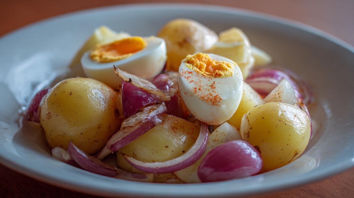 Rychlá večeře z brambor, vajec a cibule, která šetří čas. Rychlý postup, který skutečně šetří čas