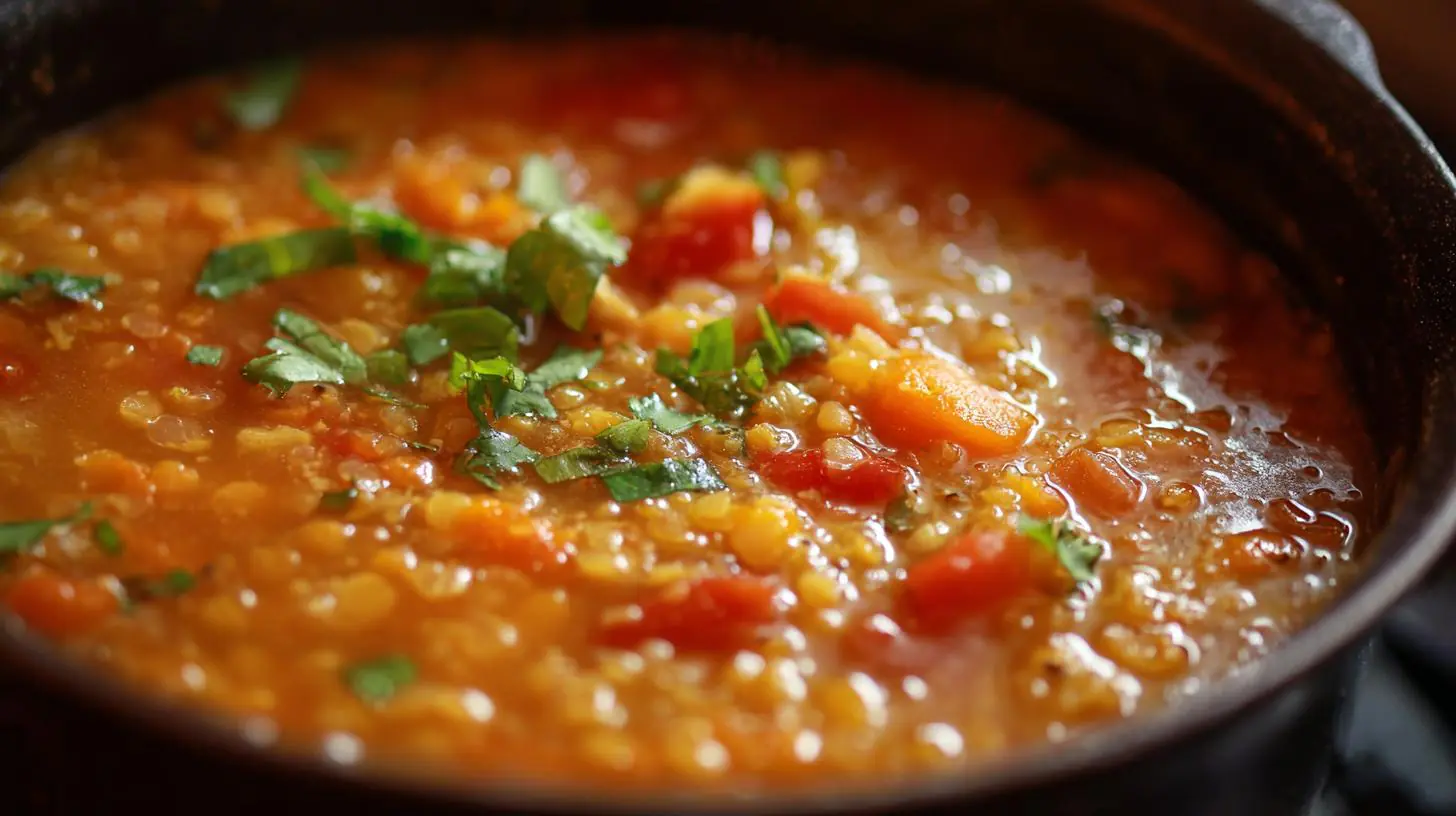 Nejrychlejší polévka z červené čočky – výživa i energie v jednom