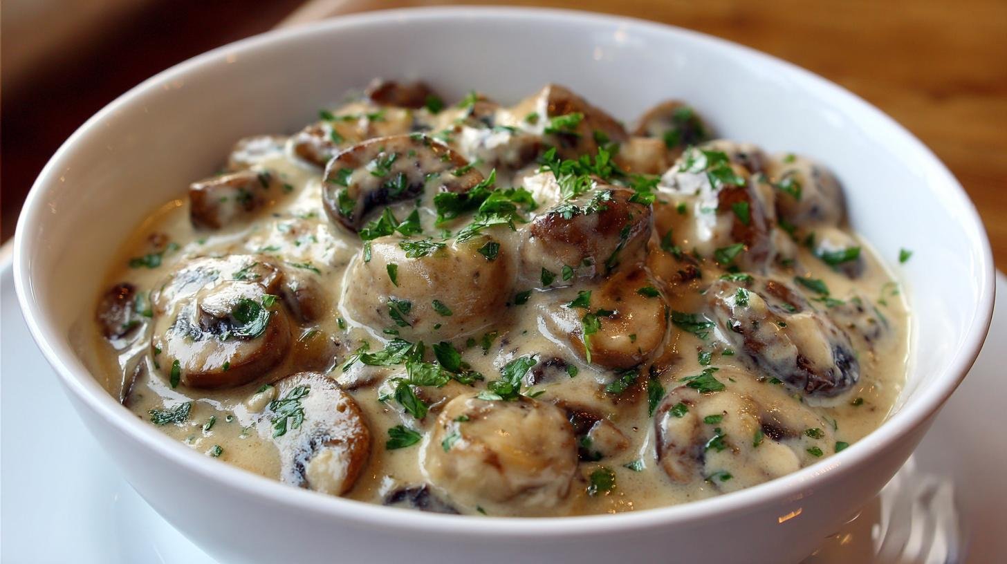 Houbová omáčka z žampionů a smetany, která chutná jako z chaty. Suroviny a jednoduchý postup Houbová omáčka z žampionů a smetany, která chutná jako z chaty. Suroviny a jednoduchý postup