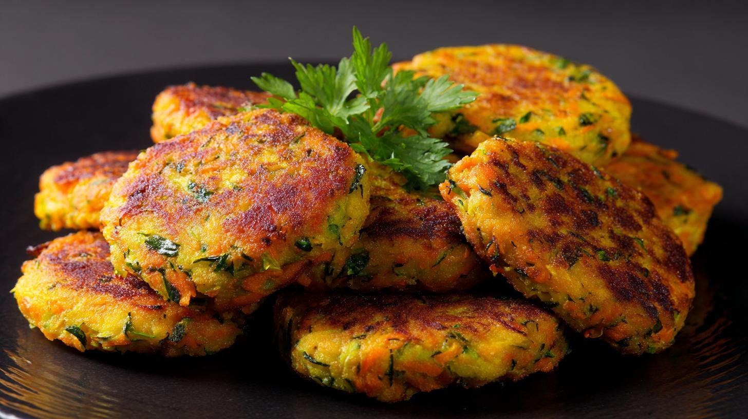 Zeleninové placičky z mrkve a cukety, které vždy drží tvar. Jednoduchý recept pro 4 porce