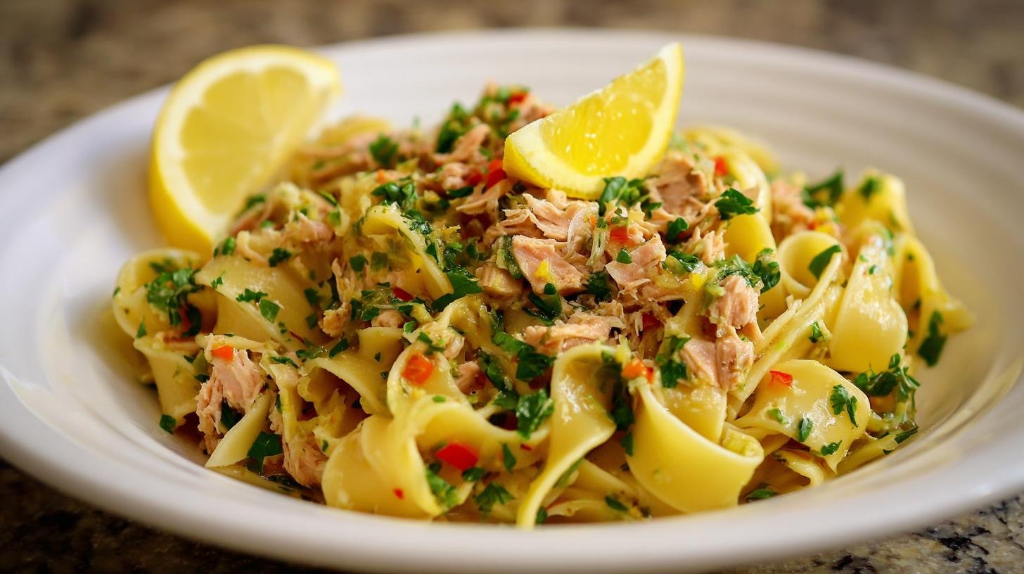 Za 10 minut hotovo: těstoviny s tuňákem a citronem, které zachrání večer