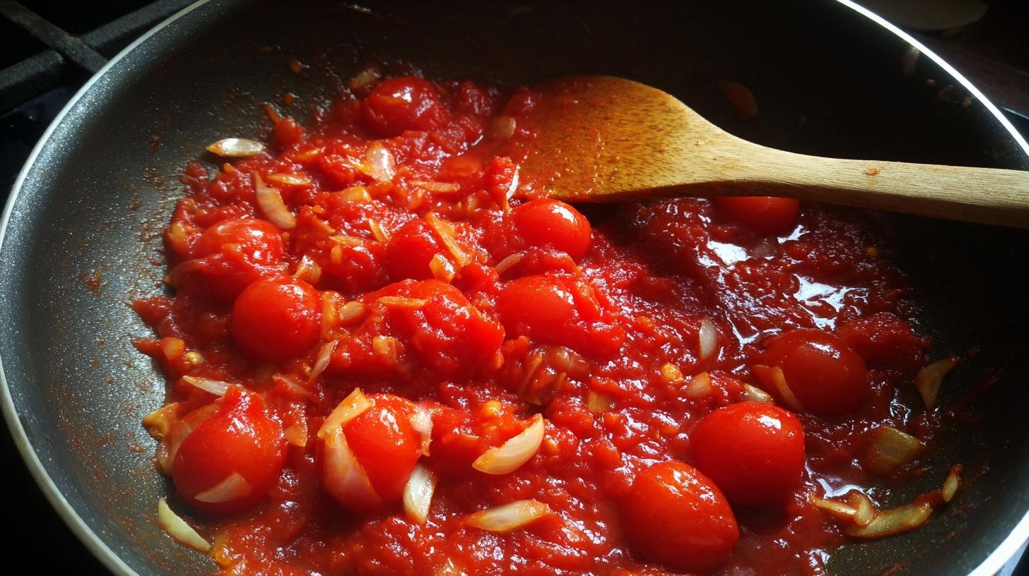Rychlá omáčka z rajčat a cibule k těstovinám i knedlíkům. Jak na to — rychlý postup
