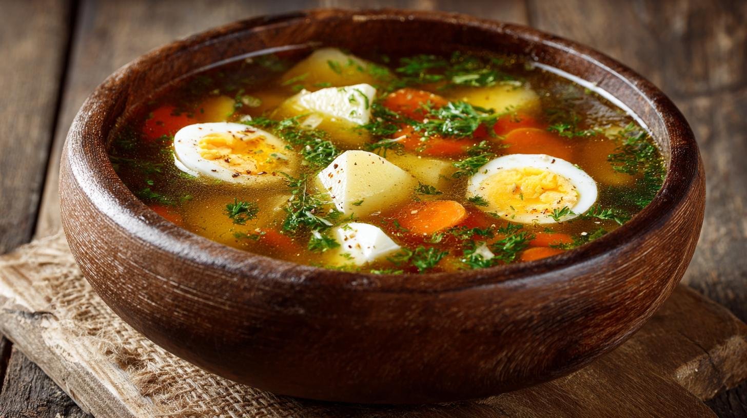 Zeleninový vývar s vejcem – co dělá obyčejnou polévku výjimečnou