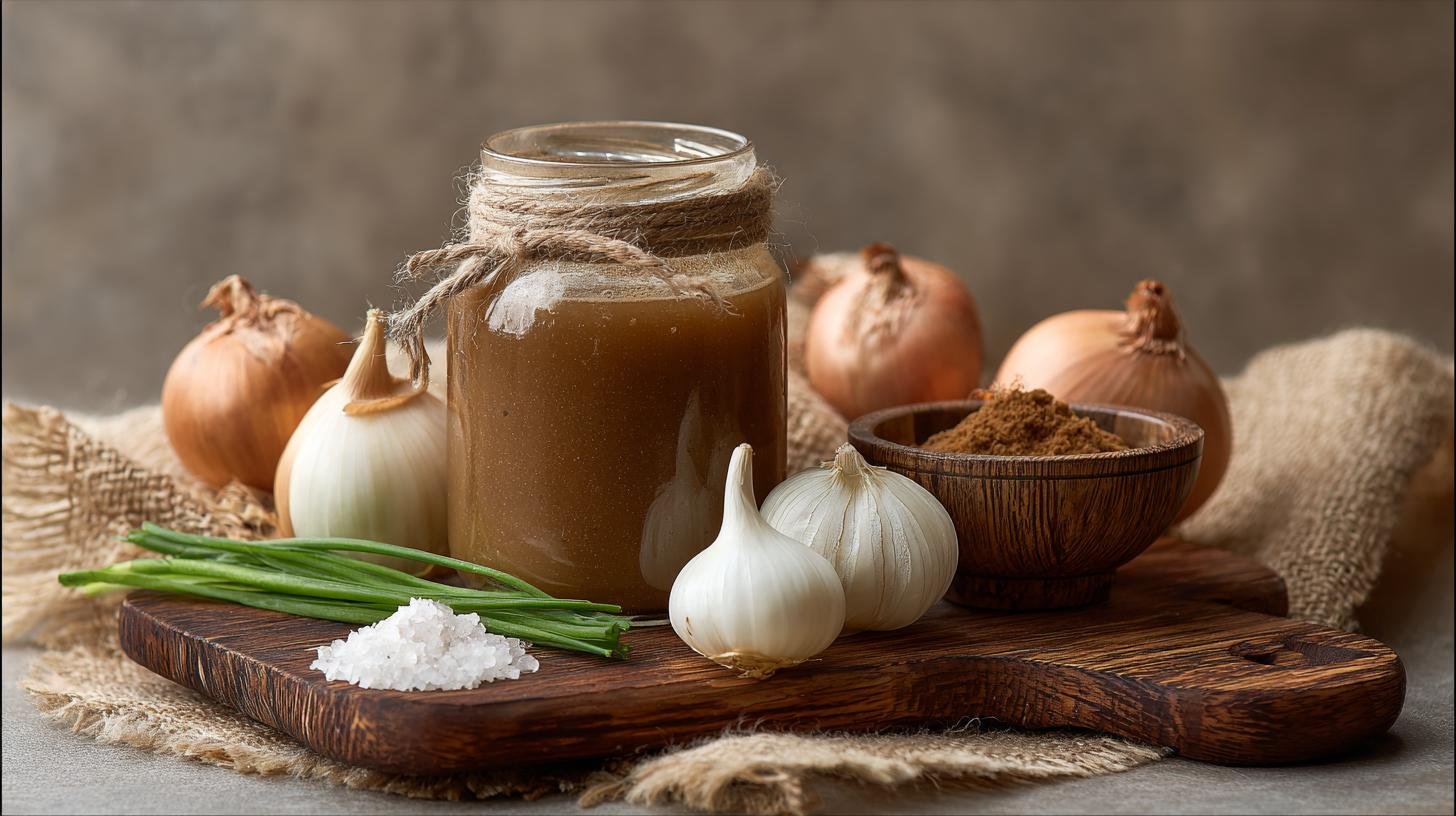 Domácí pivní omáčka s hovězím výpekem a cibulkou. Ingredience a rychlý přehled