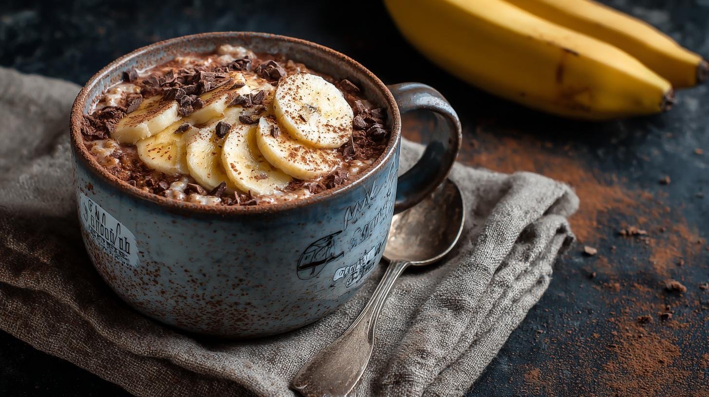 Ovesná kaše s kakaem a banánem jako teplé ranní pohlazení. Proč to funguje nejen na chuť